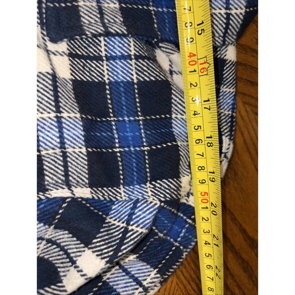 Orvis Thick Flannel Soft Shirt Mens 2XL Button Up Check Blue Lumberjack Plaid - Picture 7 of 11